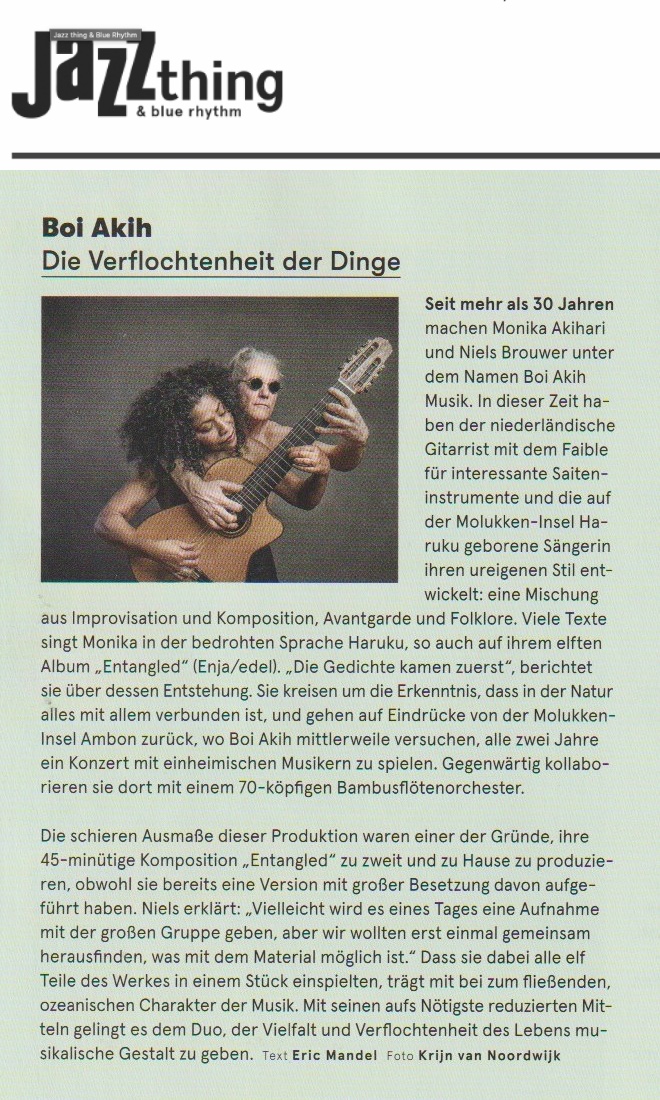 artikel Jazz Thing Entangled, duits